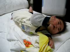 お祝いの日に初寝返り