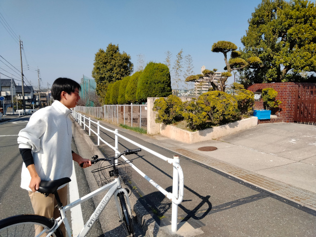 高校まで行く